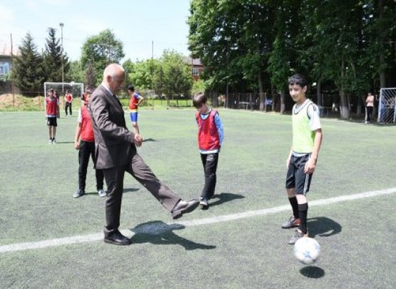 Masallıda minifutbol stadionun açılış mərasimi olub&nbsp;